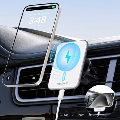 Twopan Magnetic Wireless Car Charger with Magsafe