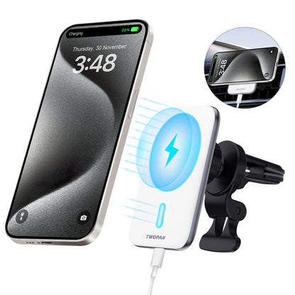 Twopan Magnetic Wireless Car Charger with Magsafe