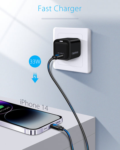 Twopan 33W USB-C GaN Charger