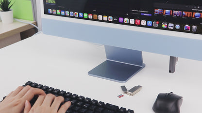 Twopan 6-in-1 USB-C Hub for iMac (2024/2023/2021) with USB 3.0, SD & MicroSD Card Readers 7 Color Panels